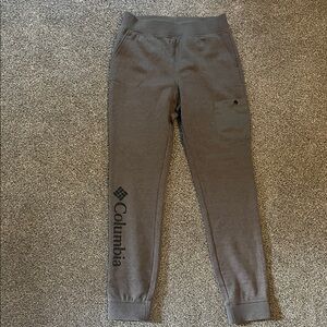 Columbia Kids Charcoal Gray Logo Jogger Sweatpants